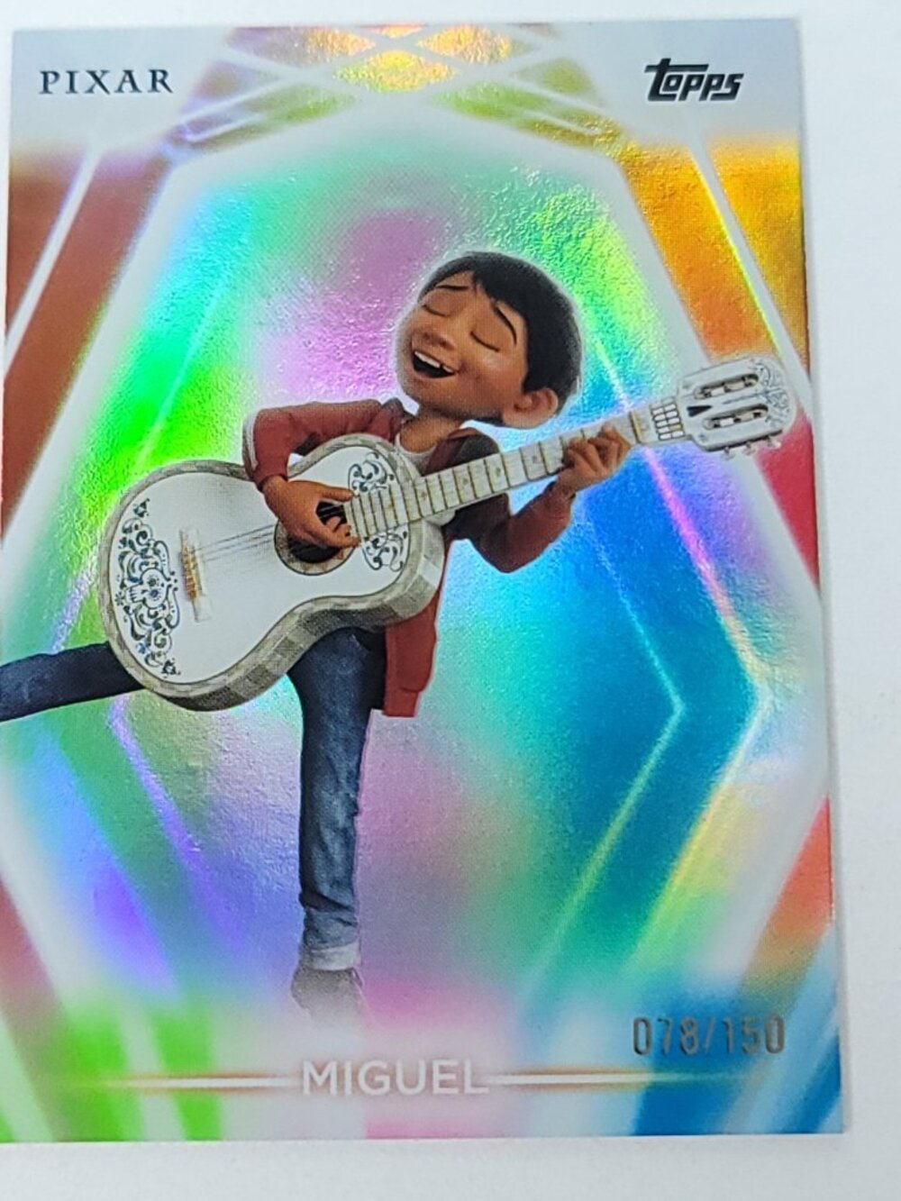 Miguel Coco Topps 2026 Disney Neon Holo Parallel Refractor Limited 078/150